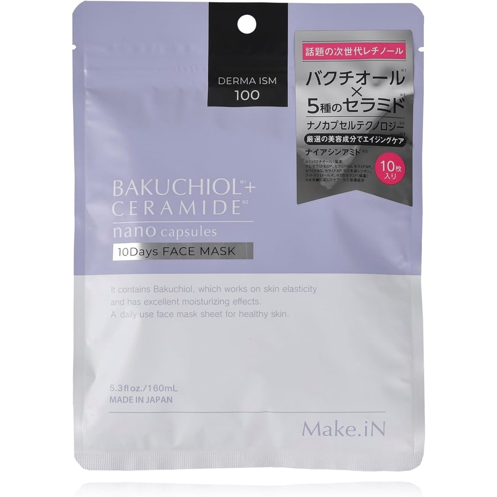 Make.iN バクチオール＋セラミド フェイスマスク 10枚