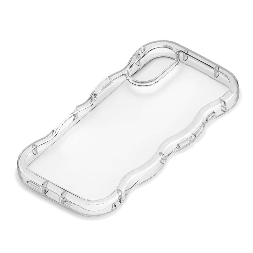 PGA iPhone 17用 ウェーブケース クリア PG-25AWH01CL 35g