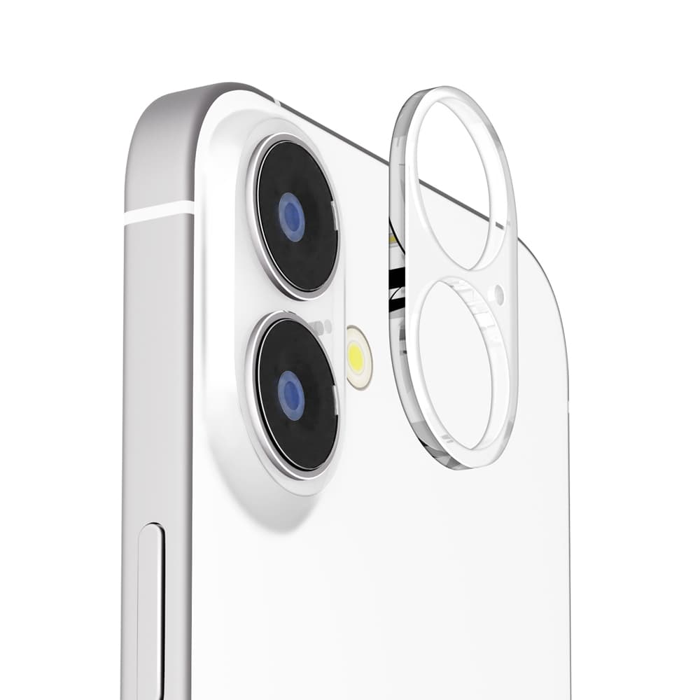PGA iPhone 17／16／16 Plus用 カメラレンズフレーム クリア 2g