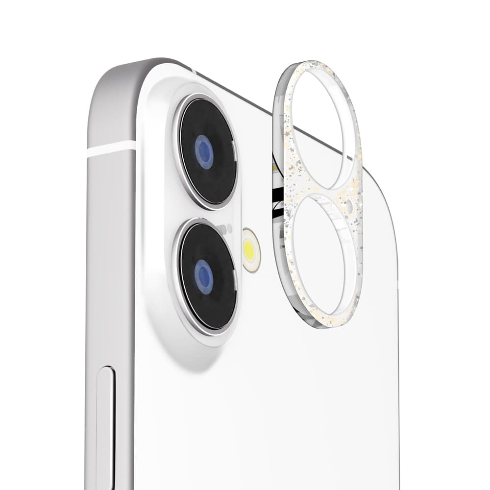 PGA iPhone 17／16／16 Plus用 カメラレンズフレーム ラメ 2g