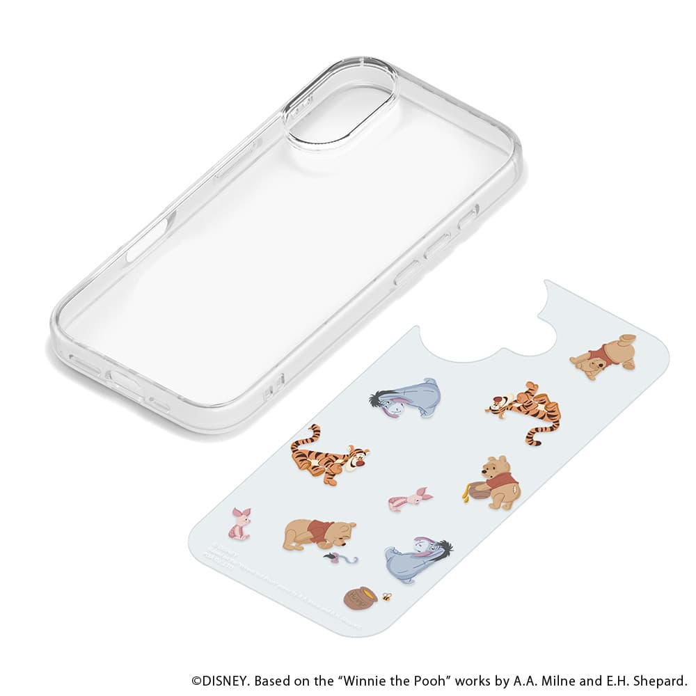 PGA iPhone 17用 ガラススリムケース くまのプーさん PG-D25AGT04POO 30g