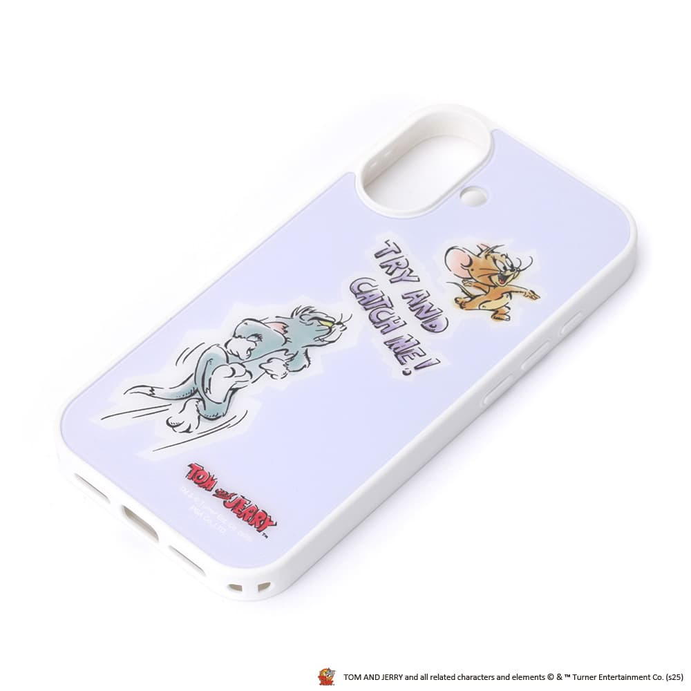 PGA iPhone 17用 MagSafe対応 アクリルパネルケース トムとジェリー／パープル 50g