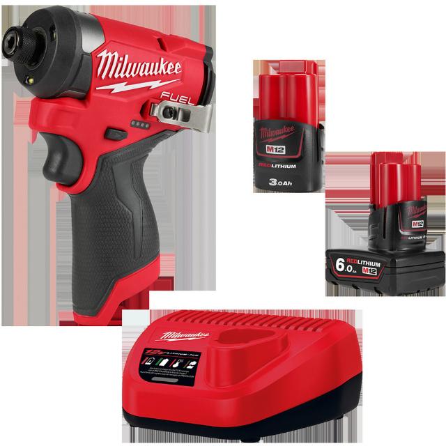 milwaukeeM12FUELインパクトドライバー6.0AH＆3.0AH 【直送品】 返品・キャンセル・他商品と同時購入は不可