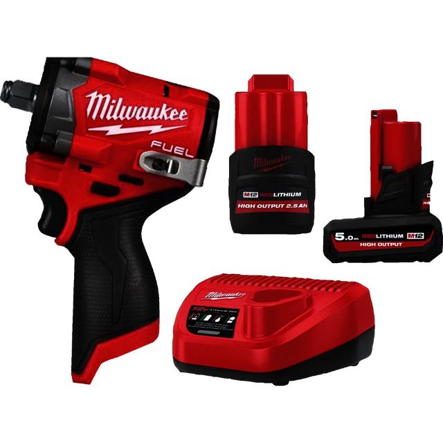 M12FUEL1／2インチ542Nmインパクトレンチ5.0AH＆2.5AH 【直送品】 返品・キャンセル・他商品と同時購入は不可