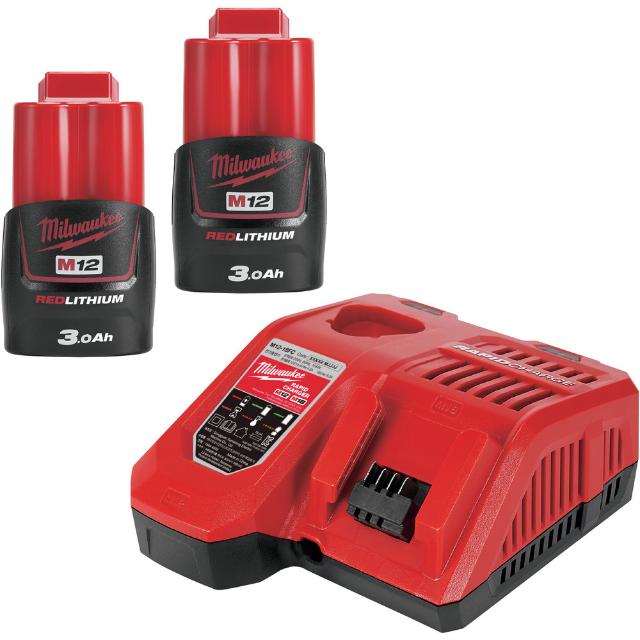 milwaukee M12 （2） 3.0Ah FCスタートキット 【直送品】 返品・キャンセル・他商品と同時購入は不可