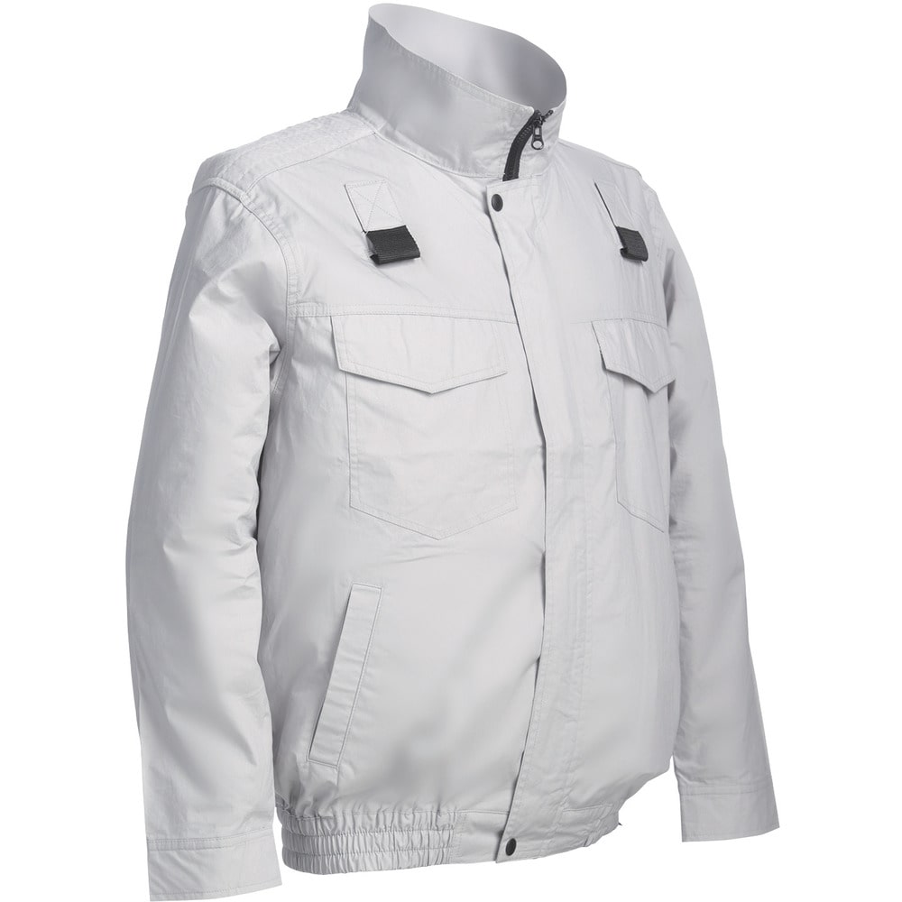 COOLING BLASTハーネス対応服地 シルバーグレー 4L 【直送品】 返品・キャンセル・他商品と同時購入は不可