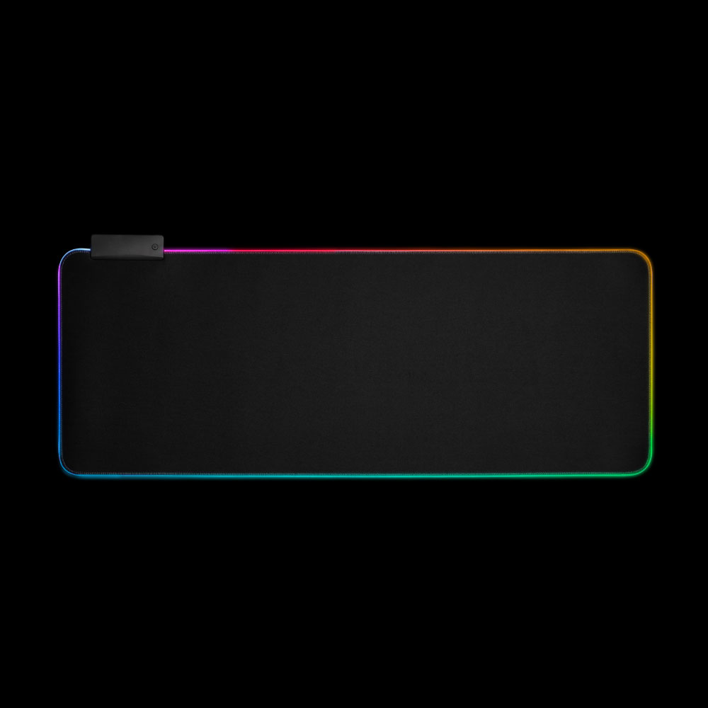 ハブ付きRGBデスクマット MUPDWHHBK メーカー直送 ▼返品・キャンセル不可[他商品との同時購入不可]