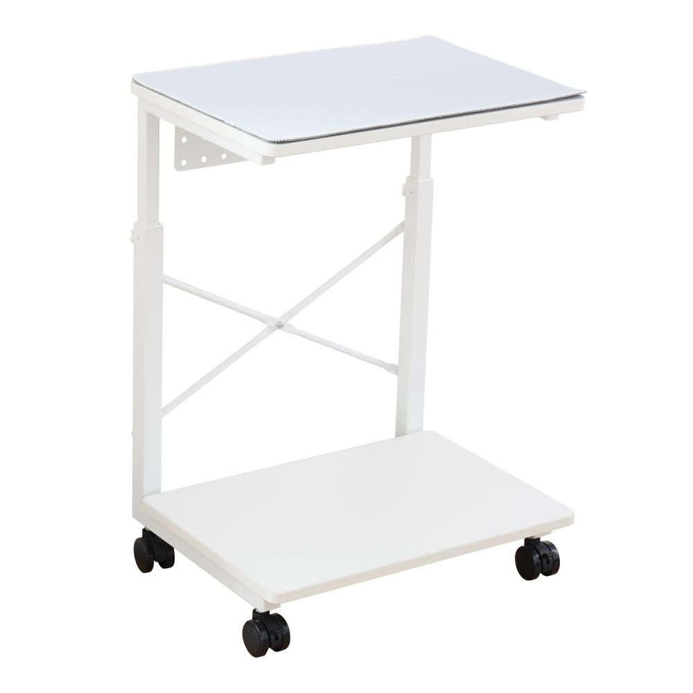 7段階昇降CPUワゴン ホワイト PCCATPLWH メーカー直送 ▼返品・キャンセル不可[他商品との同時購入不可]