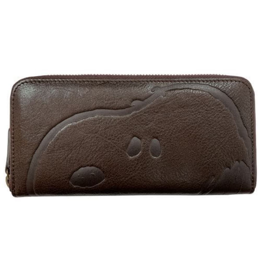 スヌーピーLC フェイスラウンド束入 ブラウン SN0088 メーカー直送 ▼返品・キャンセル不可【他商品との同時購入不可】