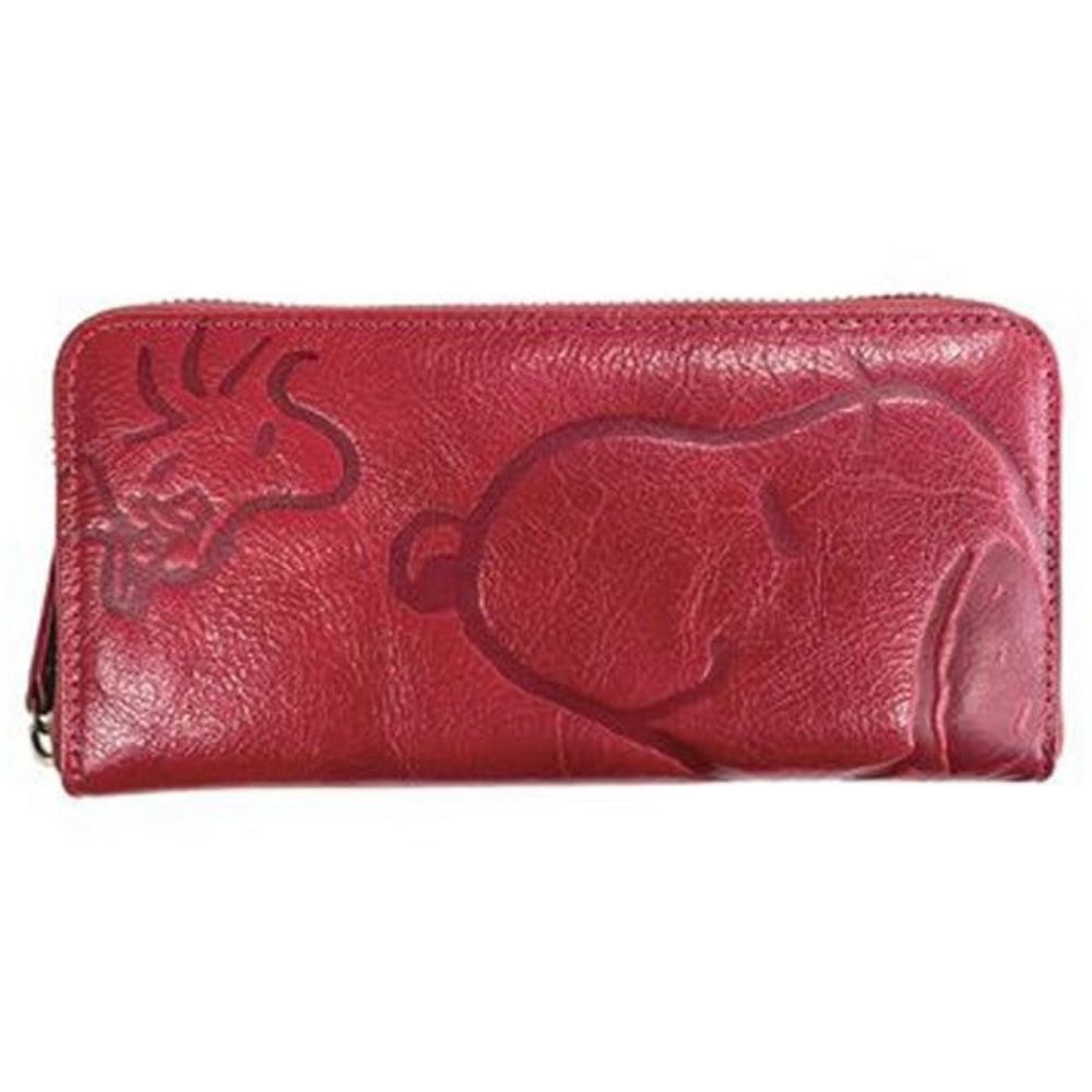 スヌーピーLC スマイル 長財布 牛革 RD SN0143 メーカー直送 ▼返品・キャンセル不可【他商品との同時購入不可】