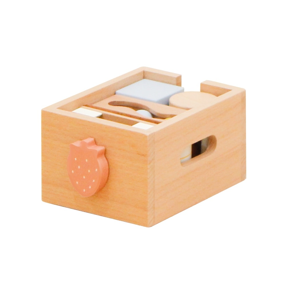 ホップル 木のおもちゃ スタッキングボックストイ いちご 【直送品】返品・キャンセル・他商品と同時購入不可
