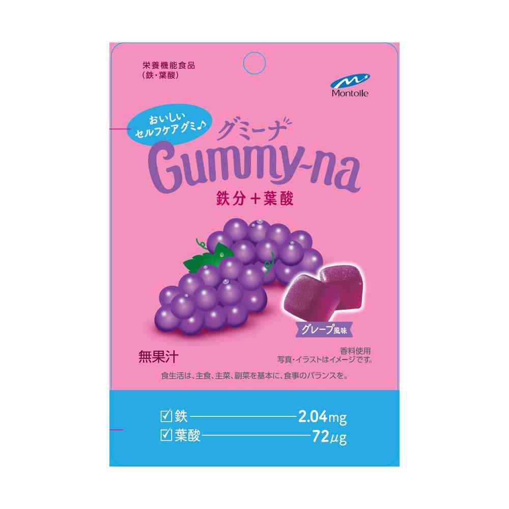 ◆モントワール グミーナ鉄分＋葉酸 36g【10個セット】