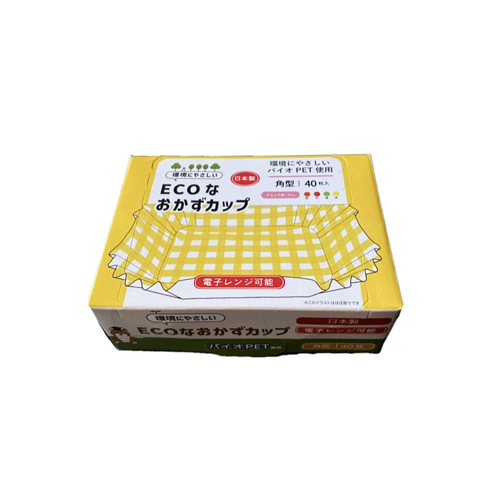 ECOなおかずカップ角型 紙容器 531966 40枚