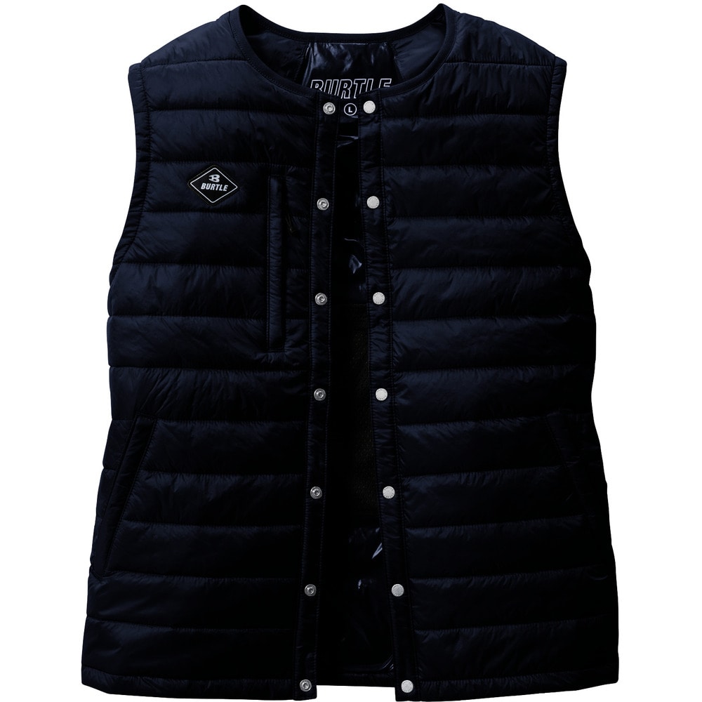 ダウンベスト3254-3-Lネイビー メーカー直送 ▼返品・キャンセル不可[他商品との同時購入不可]