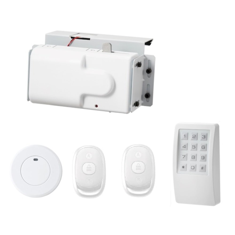 AMRKBR2W50ラクラク電子錠5点セット(41-50mm) メーカー直送 ▼返品・キャンセル不可[他商品との同時購入不可]