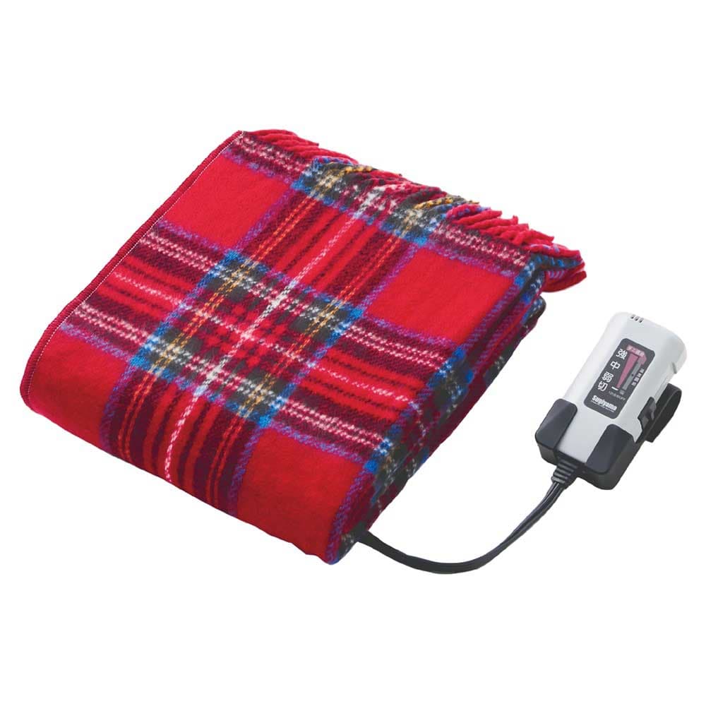 洗える電気ひざ掛け 日本製 SSW22H22 RD メーカー直送 ▼返品・キャンセル不可[他商品との同時購入不可]