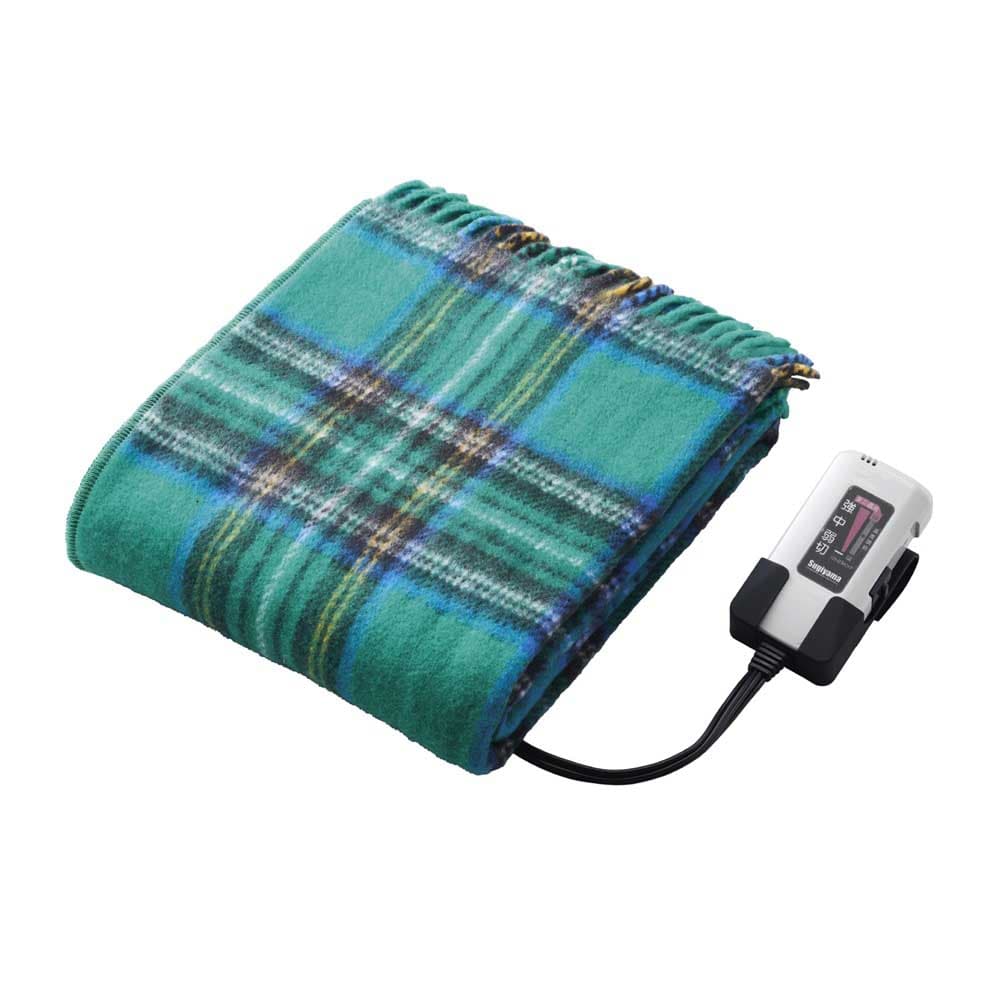 洗える電気ひざ掛け 日本製 SSW22H22 GR メーカー直送 ▼返品・キャンセル不可[他商品との同時購入不可]