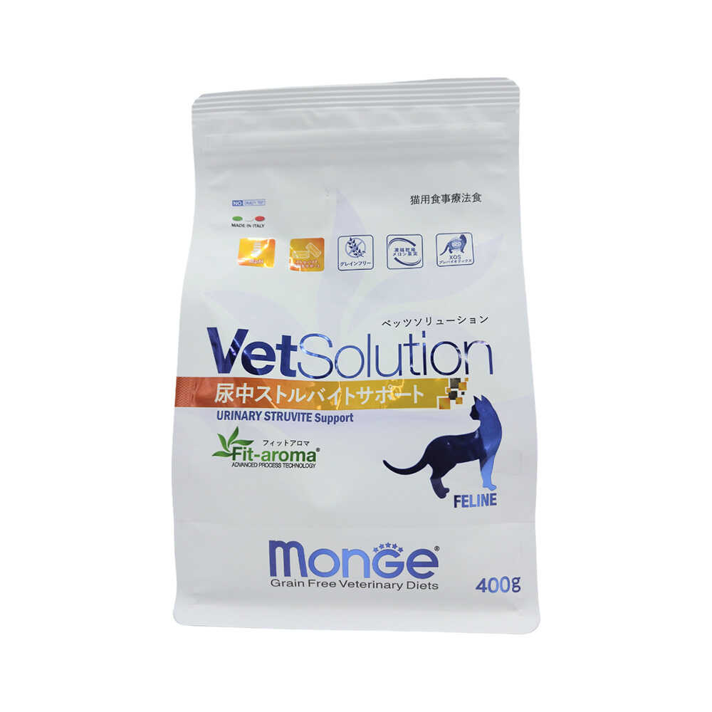 monGe ベッツソリューション 猫用 尿中ストルバイトサポート 400g