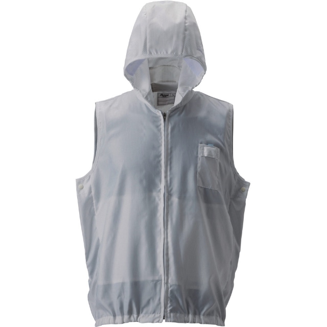 GOLDWIN 空調服［［R上］］フード付きアウターベスト 白 LL 【直送品】 返品・キャンセル・他商品と同時購入は不可