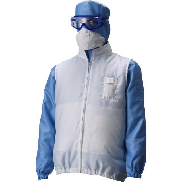 PK2913WL GOLDWIN 空調服［［R上］］アウターベスト 白 L 【直送品】 返品・キャンセル・他商品と同時購入は不可