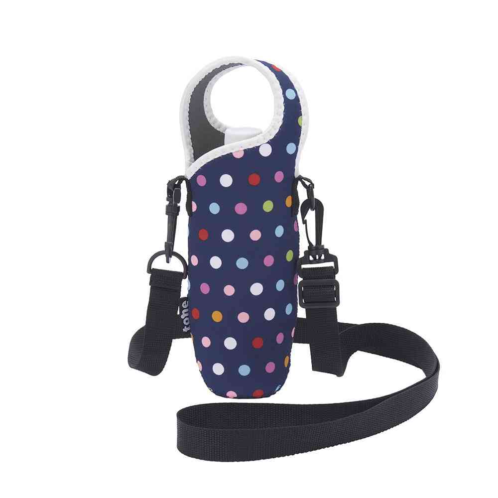 トーン ボトルカバー ショルダー ドットネイビー TC-22