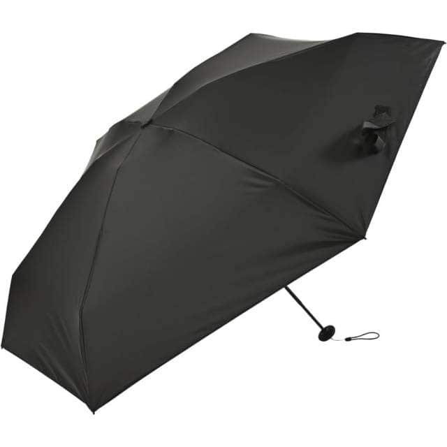 晴雨兼用日傘 折りたたみ傘 ソラニ UVカット 5段 ミニ50cm BK 【直送品】 返品・キャンセル・他商品と同時購入は不可