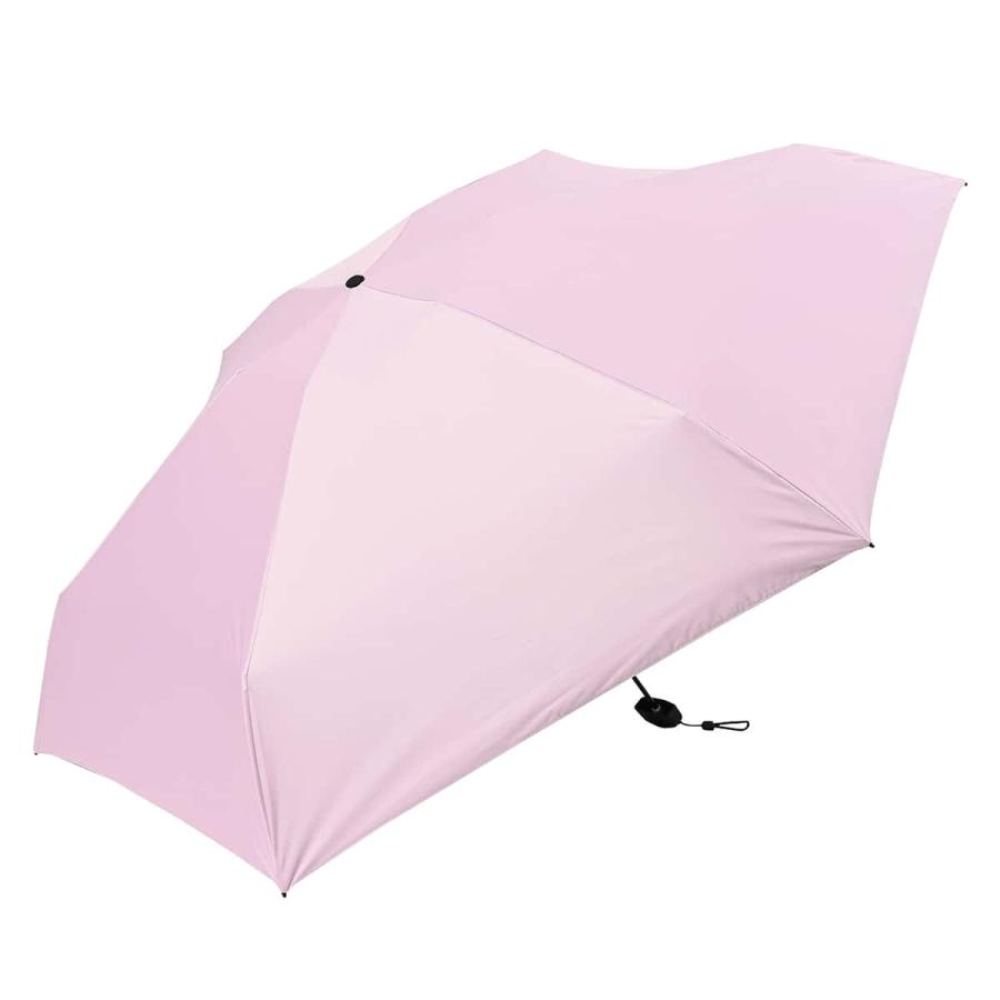 晴雨兼用 折傘 55cm ピーチドロップ 遮光5段 52005PK メーカー直送 ▼返品・キャンセル不可【他商品との同時購入不可