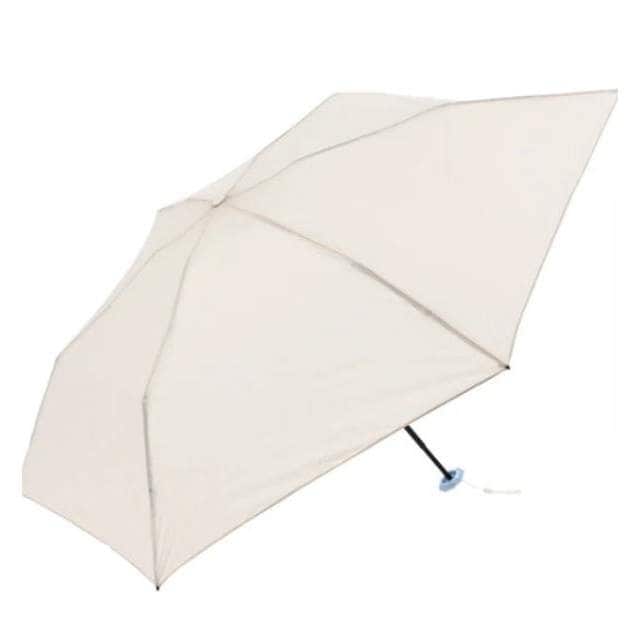 晴雨兼用日傘 UVカット 折りたたみ傘 ポケラ 軽量6段 50cm BG 【直送品】 返品・キャンセル・他商品と同時購入は不可