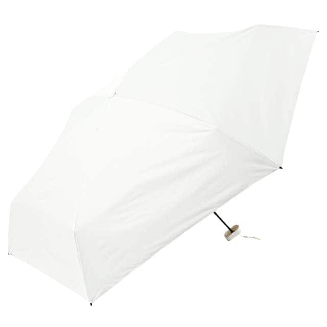 一級遮光 晴雨兼用日傘 折畳傘 ソラニミニマム 軽量50cm オフWHT 【直送品】 返品・キャンセル・他商品と同時購入は不可