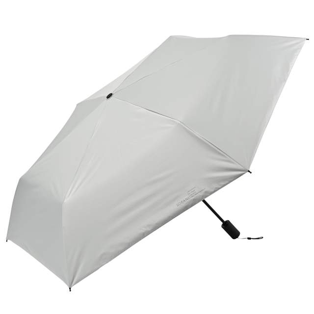 耐風 BIGサイズ 自動開閉 晴雨兼用 折畳傘 ソラニ ミニ58cm GY 【直送品】 返品・キャンセル・他商品と同時購入は不可