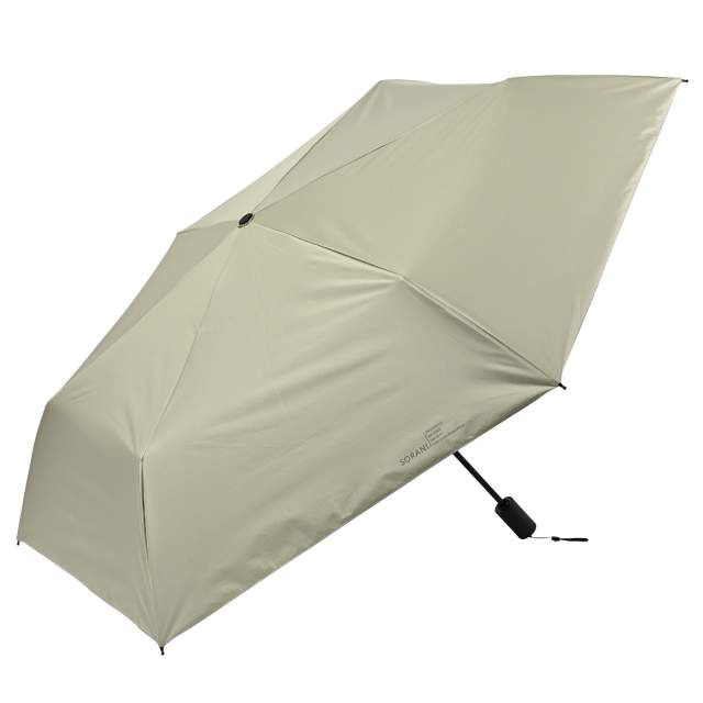 耐風 BIGサイズ 自動開閉 晴雨兼用 折畳傘 ソラニ ミニ58cm BG 【直送品】 返品・キャンセル・他商品と同時購入は不可