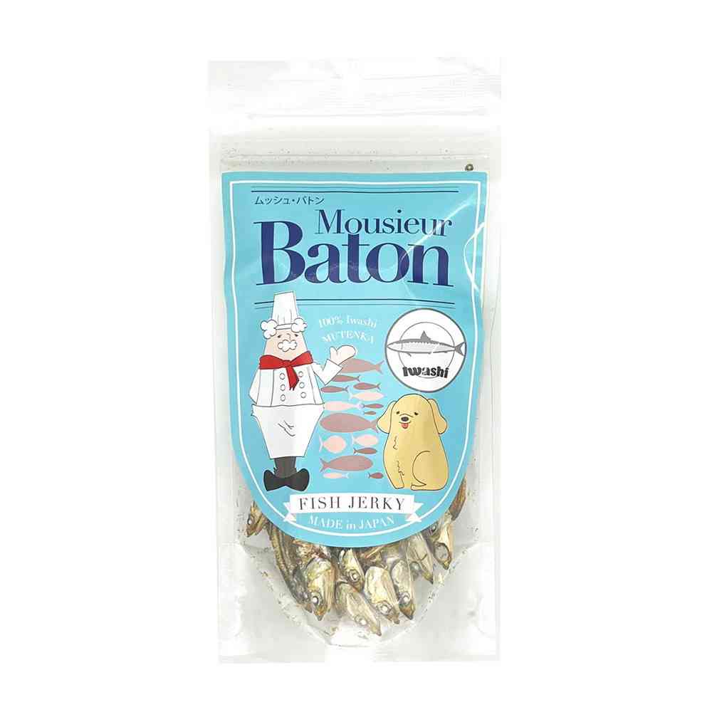 フェローエヴォルヴィング ムッシュバトン イワシ フィッシュジャーキー 40g
