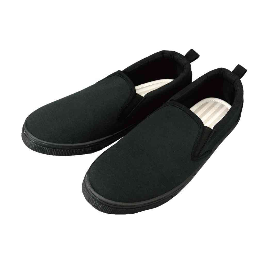 クイン商事 レディーススリッポン  スウェットブラック Mサイズ