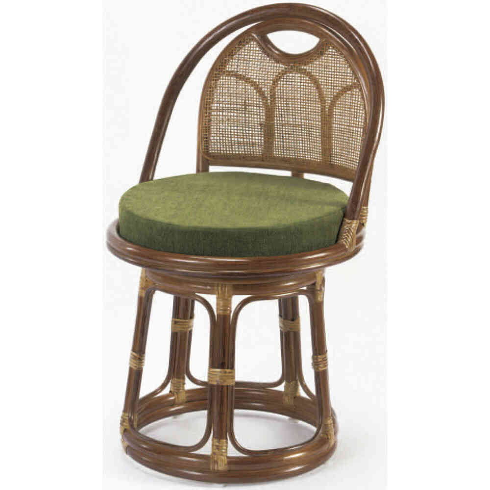 天然籐回転チェア ハイタイプ[03080] メーカー直送 ▼返品・キャンセル不可【他商品との同時購入不可】