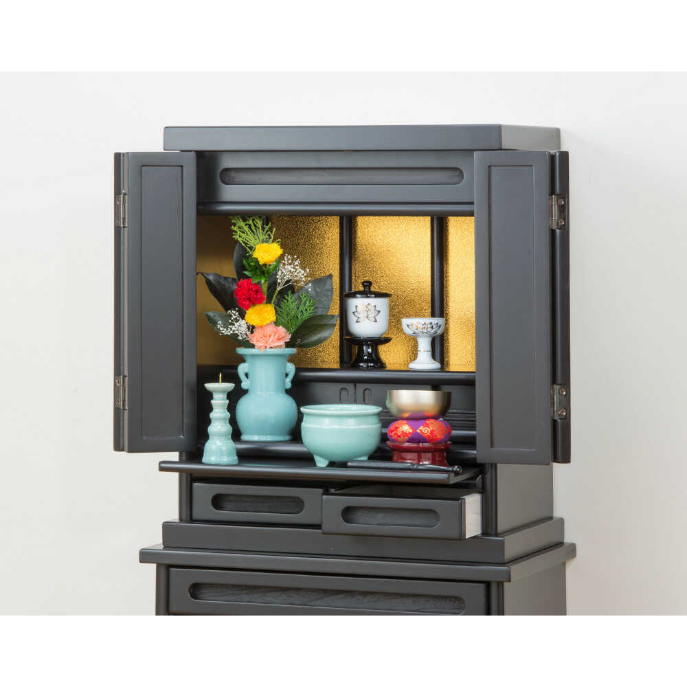 上置仏壇 紫檀調[0338620] メーカー直送 ▼返品・キャンセル不可【他商品との同時購入不可】