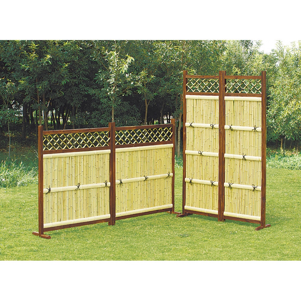 お買得目隠し竹垣 2枚組 縦型[0335820] メーカー直送 ▼返品・キャンセル不可【他商品との同時購入不可】