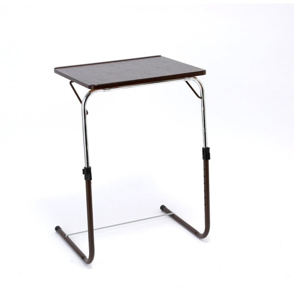 角度調整付折りたたみテーブル ブラウン[0358130] メーカー直送 ▼返品・キャンセル不可【他商品との同時購入不可】