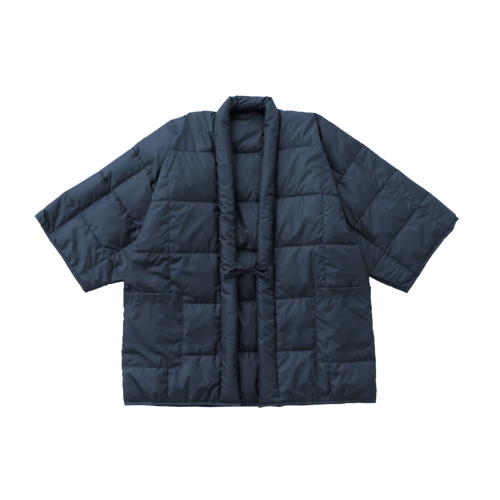 あったか羽毛半天 紳士用 ネイビー[0393010] メーカー直送 ▼返品・キャンセル不可[他商品との同時購入不可]