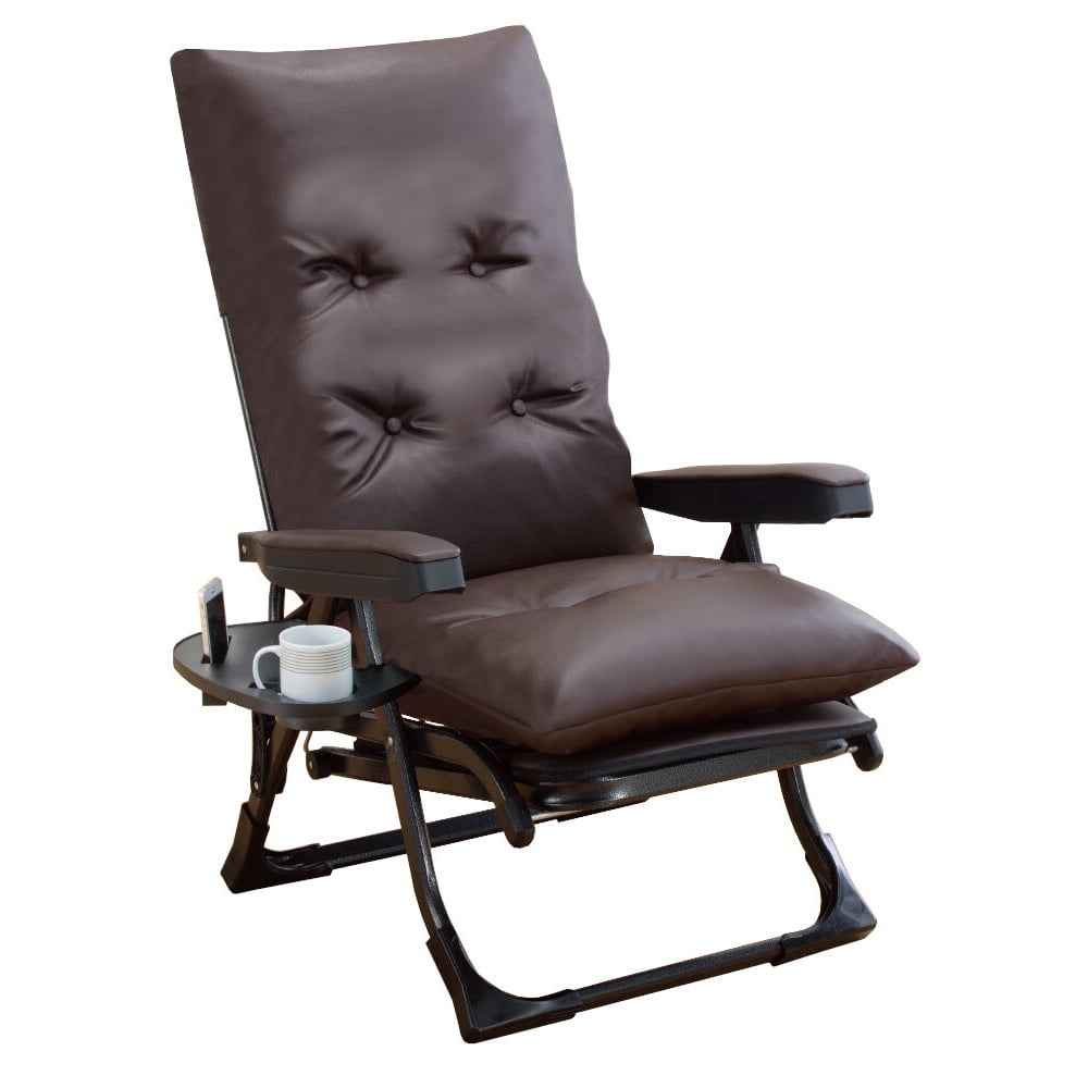 リクライニングアームチェアDXII ブラウン[0411240] メーカー直送▼返品・キャンセル不可【他商品との同時購入不可】