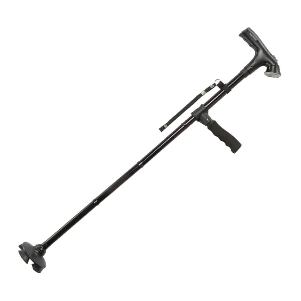 セーフティーステッキ ライト・ブザー付 ロング[04182] メーカー直送 ▼返品・キャンセル不可【他商品との同時購入不可】