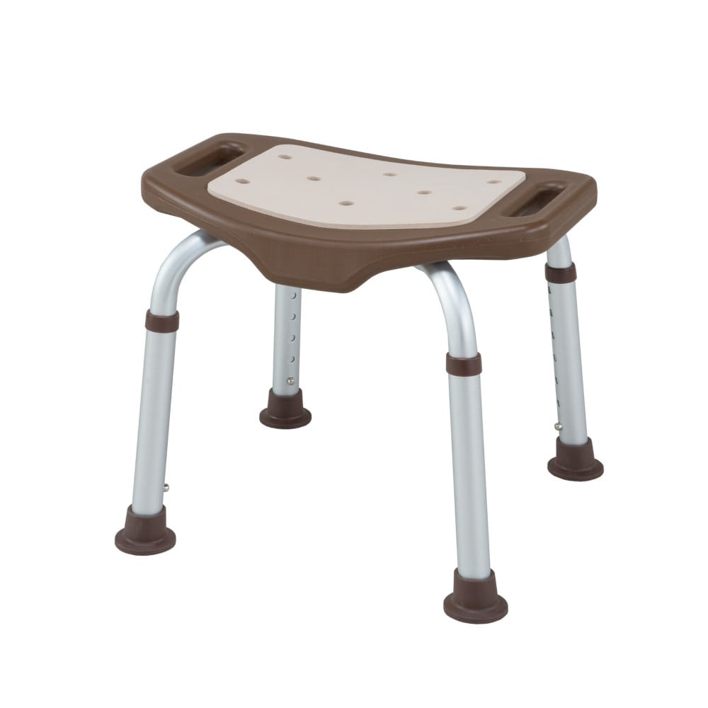 H.W アルミ製シャワーベンチ 背もたれなし BR[04267] メーカー直送 ▼返品・キャンセル不可【他商品との同時購入不可】