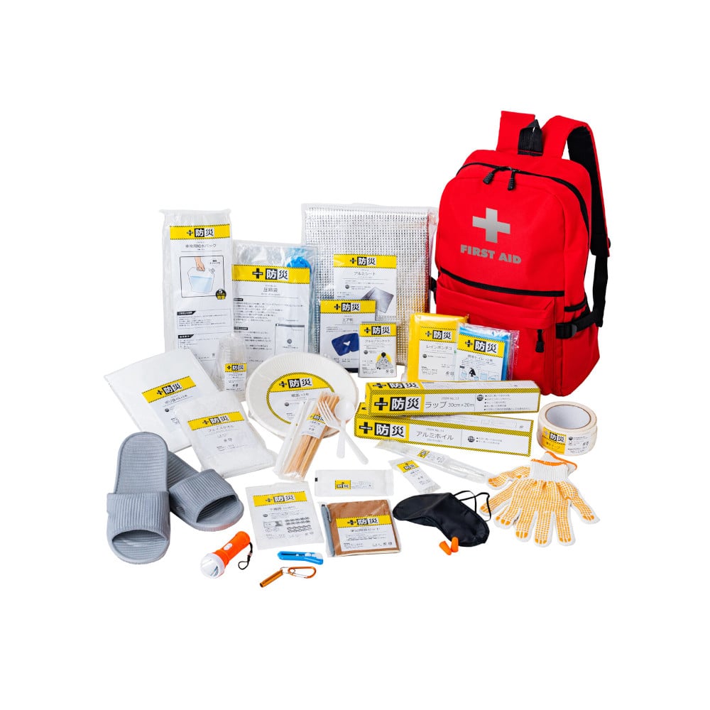 防災士が選んだオリジナル防災用品30点セットDX[04355] メーカー直送 ▼返品・キャンセル不可[他商品との同時購入不可]