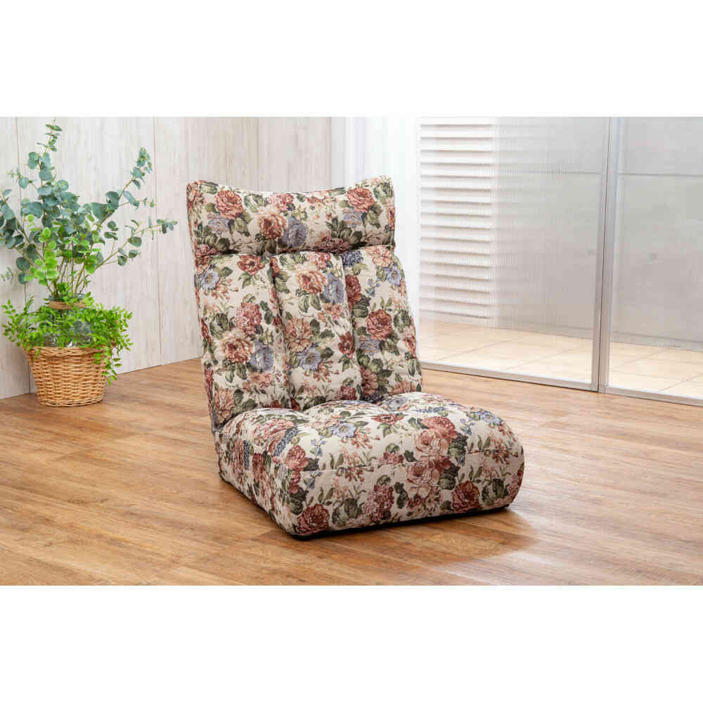 ボリュームコイルスプリング座椅子 ゴブラン[0437720] メーカー直送 ▼返品・キャンセル不可【他商品との同時購入不可】