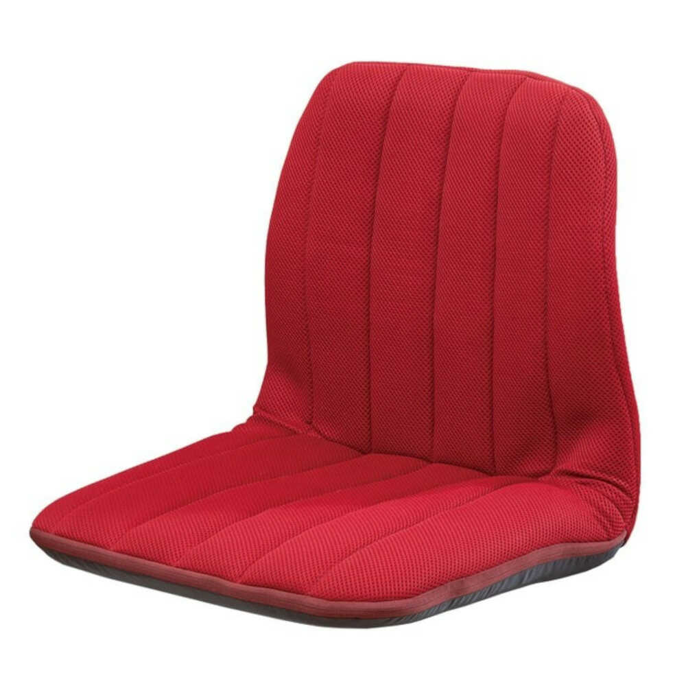 背筋サポートリクライニングチェア2個組 RD[0437930] メーカー直送 ▼返品・キャンセル不可【他商品との同時購入不可】