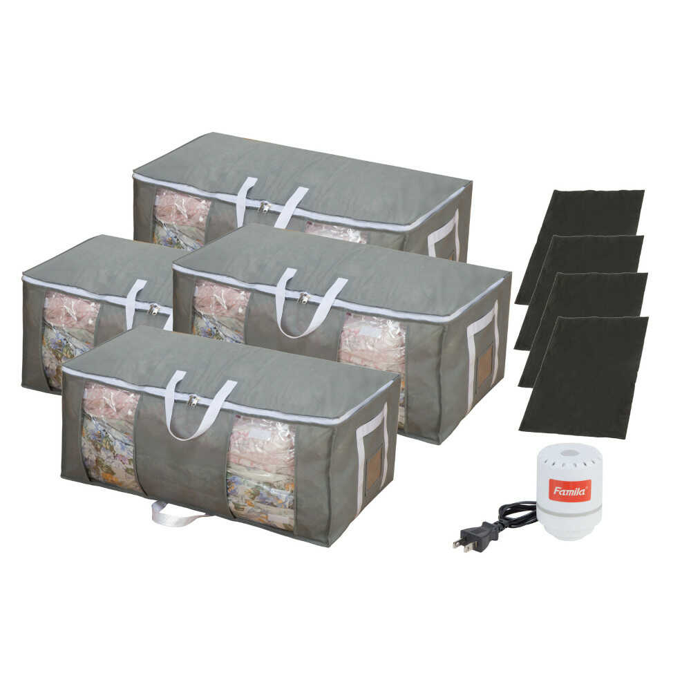 掃除機のいらない圧縮収納ボックス 9点セット[04382] メーカー直送▼返品・キャンセル不可【他商品との同時購入不可】