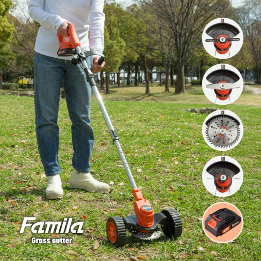 充電式4WAY草刈り機24点セット+予備バッテリー[04418] メーカー直送 ▼返品・キャンセル不可【他商品との同時購入不可】