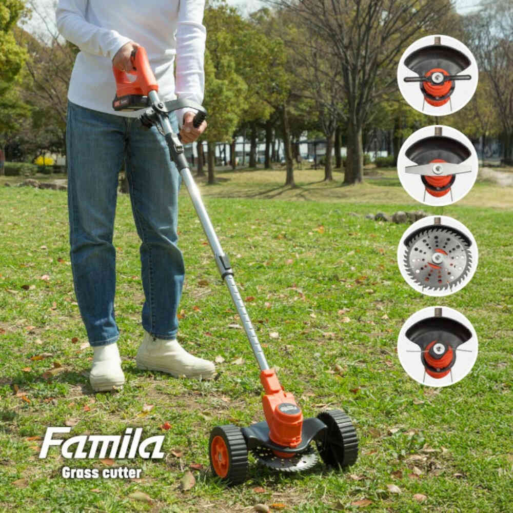 最新型充電式コードレス4WAY草刈り機24点セット[04417] メーカー直送 ▼返品・キャンセル不可【他商品との同時購入不可】