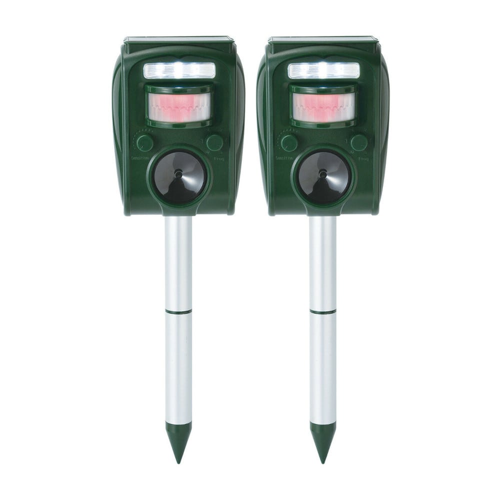 ソーラー充電式害獣駆除機 2個組[0448910] メーカー直送 ▼返品・キャンセル不可【他商品との同時購入不可】