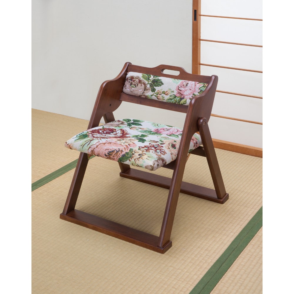 天然木和風折り畳み椅子[04490] メーカー直送 ▼返品・キャンセル不可【他商品との同時購入不可】