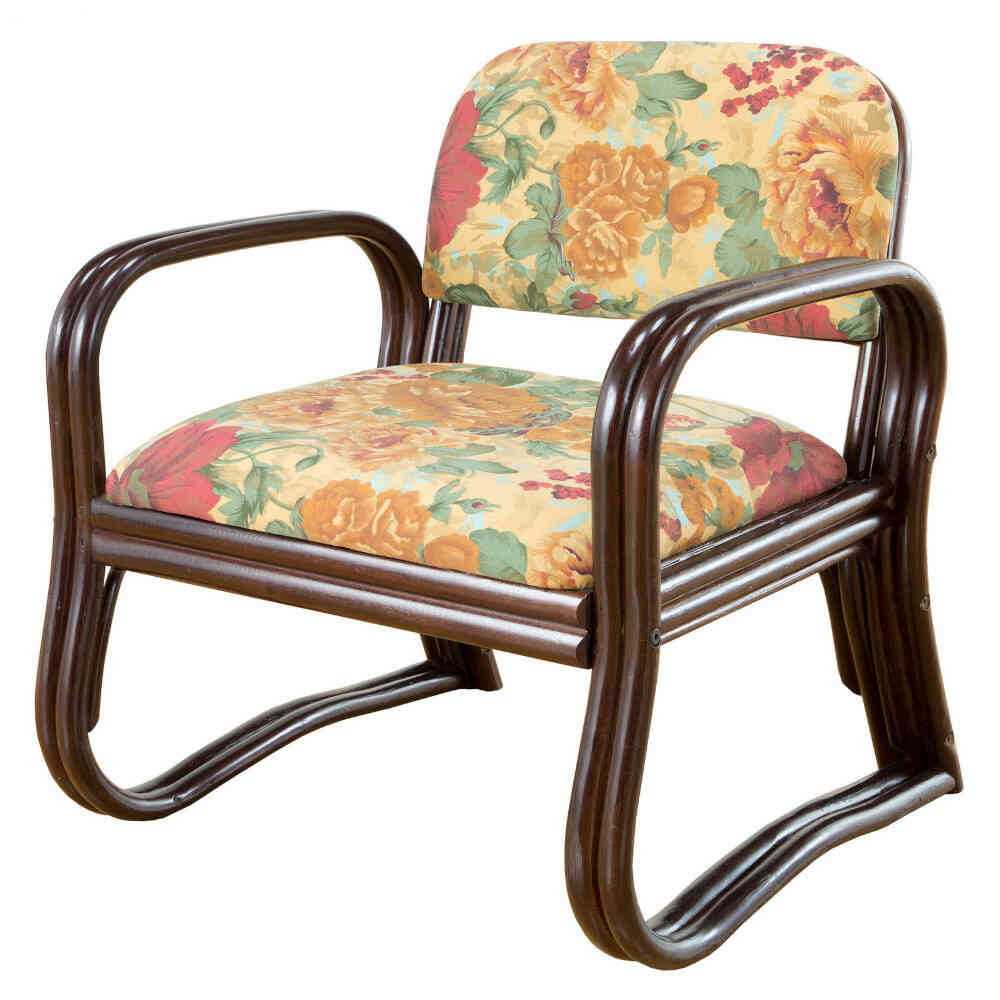 NEW天然籐思いやり座椅子 ミドルタイプ[04011] メーカー直送 ▼返品・キャンセル不可【他商品との同時購入不可】